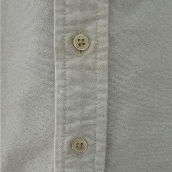 Ralph Lauren White Button-Down Long Sleeve Cotton Shirt with Polo Pony Size 9M - Picture 6 of 14